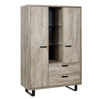 Mobile da Arredamento XL colore rovere chiaro collezione NEWTON. Grande capacità di stoccaggio.