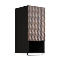 Mobile da bagno collezione KING – Rovere scuro e nero