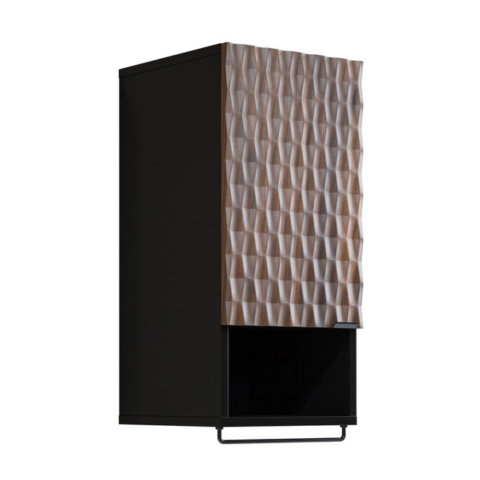 Mobile da bagno collezione KING – Rovere scuro e nero