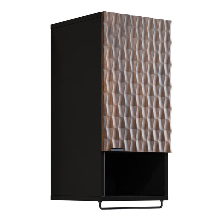 Mobile da bagno collezione KING – Rovere scuro e nero