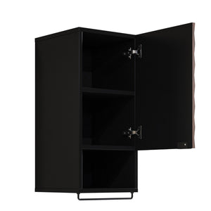 Mobile da bagno collezione KING – Rovere scuro e nero