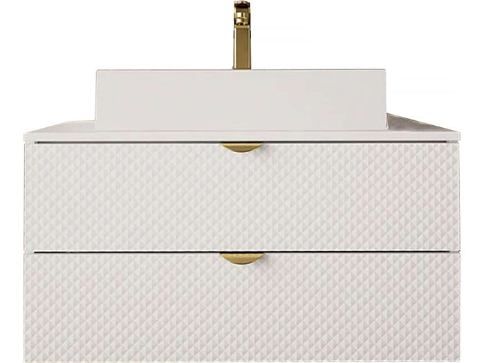 Mobile da bagno "Ios" - 2 pezzi - Bianco