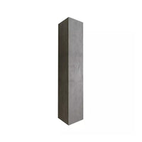 Mobile bagno sospeso, 1 porta, collezione BURA. Colore cemento.