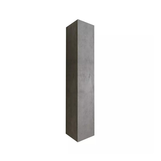 Mobile bagno sospeso, 1 porta, collezione BURA. Colore cemento.