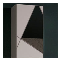 Mobile da bagno sospeso VITARIO – 1 porta – Bianco lucido – Design moderno