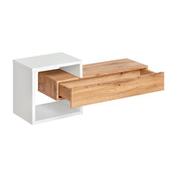 Mobile da ingresso TORTH 2 - Set completo - Colori rovere e bianco - Design moderno e pratico