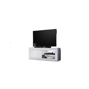 Mobile TV 1 porta ISORA – Bianco lucido – Design moderno ed elegante