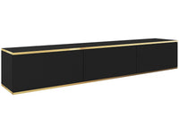 Mobile TV a parete "Jose" 175 x 30 x 32 cm - Nero