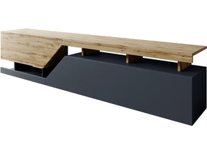 Mobile TV "Ceelias" - 200 x 46 x 35 cm - Grigio / Marrone