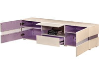 Mobile TV LED "Vida" - 177 x 39 x 45 cm - Bianco laccato