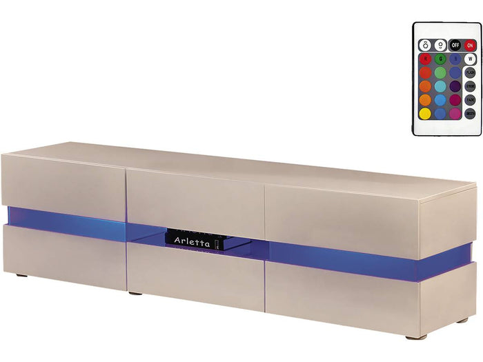 Mobile TV LED "Vida" - 177 x 39 x 45 cm - Bianco laccato