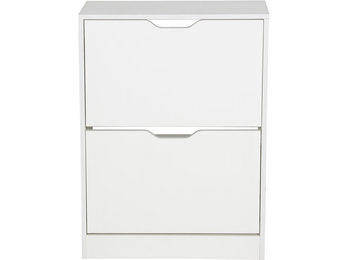 Scarpiera "Brighton" - 81 x 60 x 23 cm - 2 ante - Bianco