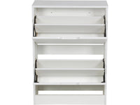Scarpiera "Brighton" - 81 x 60 x 23 cm - 2 ante - Bianco