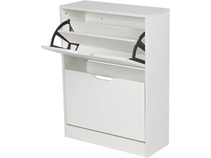 Scarpiera "Brighton" - 81 x 60 x 23 cm - 2 ante - Bianco