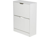 Scarpiera "Brighton" - 81 x 60 x 23 cm - 2 ante - Bianco