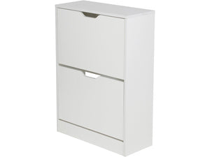 Scarpiera "Brighton" - 81 x 60 x 23 cm - 2 ante - Bianco
