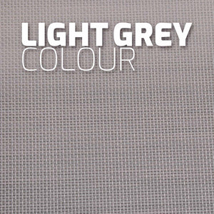 Mezzaluna - Set di 2 sedie a sdraio pieghevoli in alluminio e textilene. Sdraio da giardino di design con schienale regolabile in 4 posizioni grigio chiaro