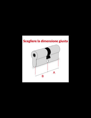 Mezzo Cilindro europeo Surveyor 31X10 Ottone 4 chiavi