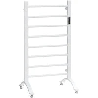 Scaldasalviette Elettrico a 8 Barre con Timer e Controllo Temperatura, 50x45x80 cm, Bianco