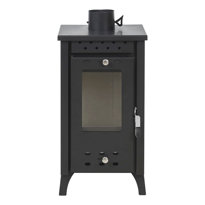 Matilde - Stufa a legna 7,7 Kw 33x38,5xH74 cm, colore nero