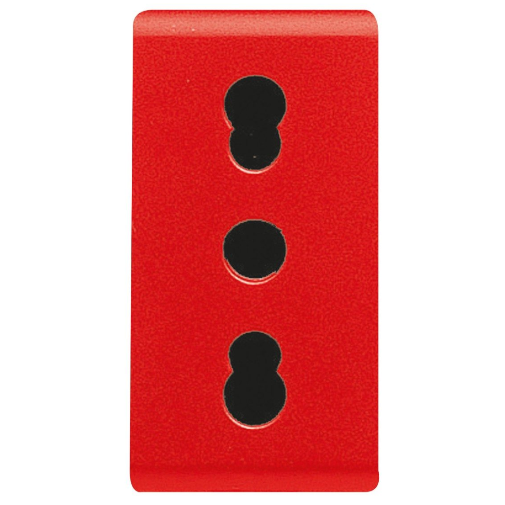 Gewiss gw20295 presa standard italiano 250v ac 2p+t 16a bivalente linee dedicate