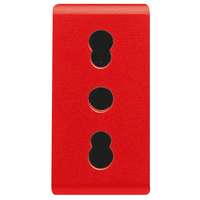 Gewiss gw20295 presa standard italiano 250v ac 2p+t 16a bivalente linee dedicate