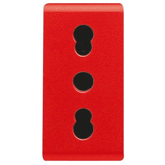 Gewiss gw20295 presa standard italiano 250v ac 2p+t 16a bivalente linee dedicate