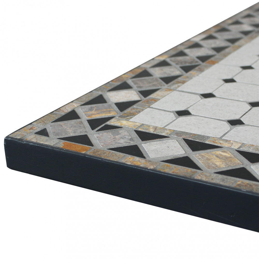 Tavolo Ceramica E Ferro Verniciato Rettangolare Prometeo 160X90 Cm