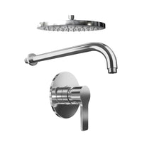 Set doccia cromato - Miscelatore incasso Mia con braccio e soffione 20 cm