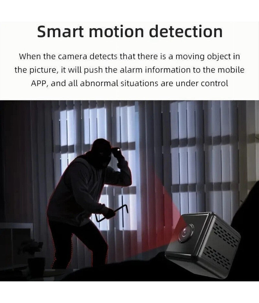 Micro Camera 1080p Hd Wifi Mini Ip Telecamera Nascosta Videocamera Magnetica X9         