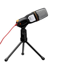 Microfono A Condensatore Con Supporto Per Registrazione Vocale Conferenze Chat         