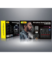 Microfono A Condensatore Q-mic580 Schede Audio Bluetooth Filtro Anti-pop Con Base         