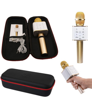 Microfono Bluetooth Wireless Doppio Altoparlante Speaker Bluetooth Portatile         