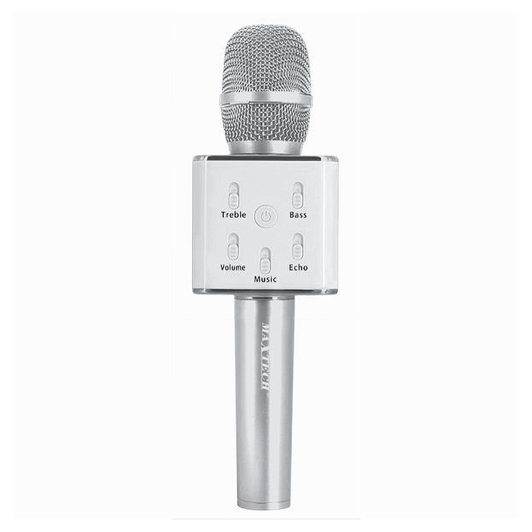 Microfono Bluetooth Wireless Doppio Altoparlante Speaker Bluetooth Portatile         