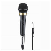 Microfono Con Cavo Karaoke Feste Dinamico 3.2 Mt Xlr-jack On/off Mic-01 Fm-868         