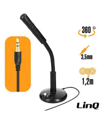 Microfono Da Tavolo Regolabile Jack 3,5mm Per Pc Notebook M580 Omnidirezionale         