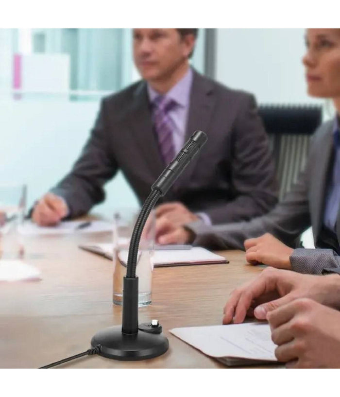 Microfono Da Tavolo Regolabile Jack 3,5mm Per Pc Notebook M580 Omnidirezionale         