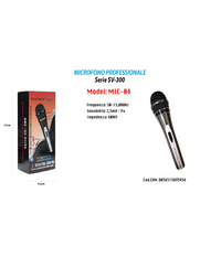 Microfono Dinamico Unidirezionale 18cm Cavo 2mt Xlr-jack On/off Karaoke Maxtech Mic-04         