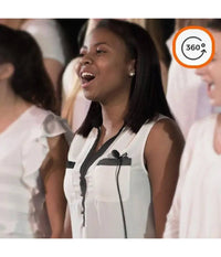 Microfono Lavalier Con Clip Colletto Bavero 360° Smartphone Jack Da 3,5mm M7779         