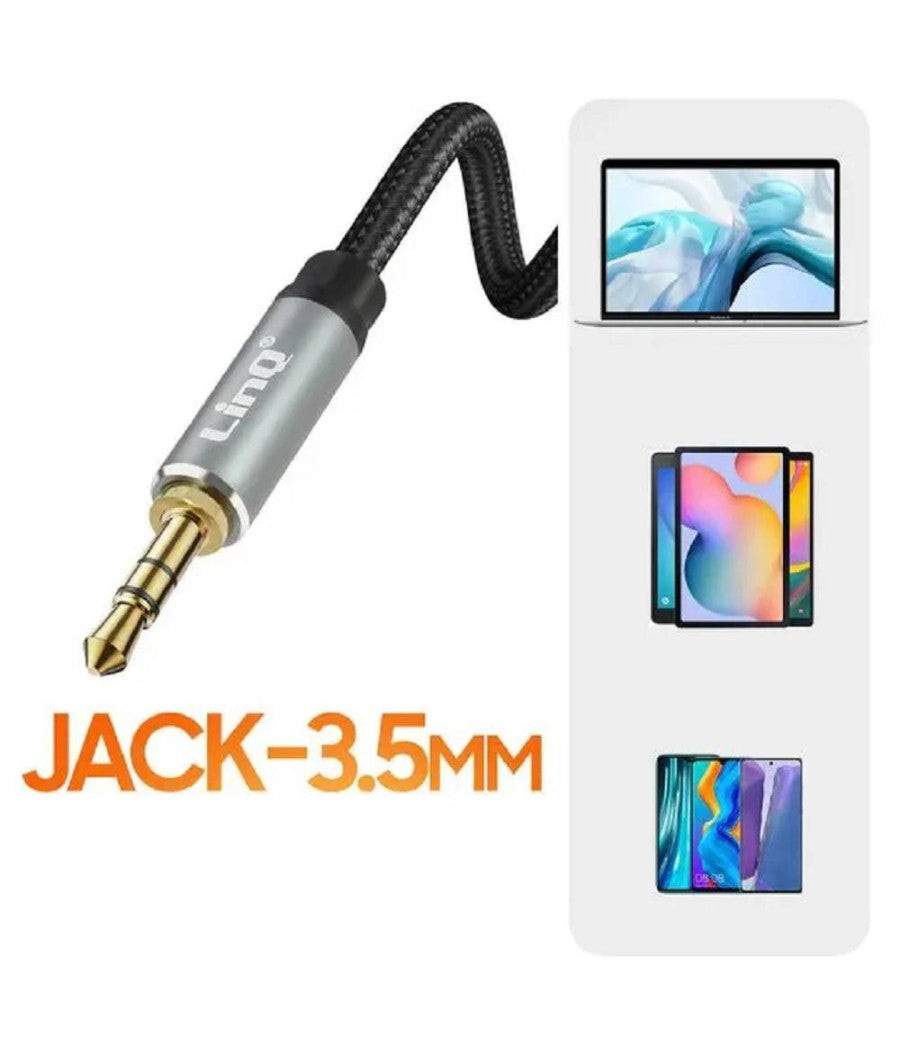 Microfono Lavalier Jack 3,5 Mm Suono Omnidirezionale A 360° Cavo 3 Metri Av3553m         
