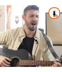 Microfono Lavalier Jack 3,5 Mm Suono Omnidirezionale A 360° Cavo 3 Metri Av3553m         