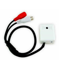 Microfono Per Telecamera Dvr Videosorveglianza Lunghezza 25 Cm 12v Audio Mic-11         