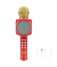 Microfono Portatile Wireless Con Bluetooth Karaoke Cassa Integrata Ws-1816         