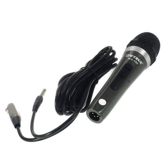 Trade Shop - Microfono Professionale Cablato Cavo Unidirezionale Per Karaoke Feste Wg192 -