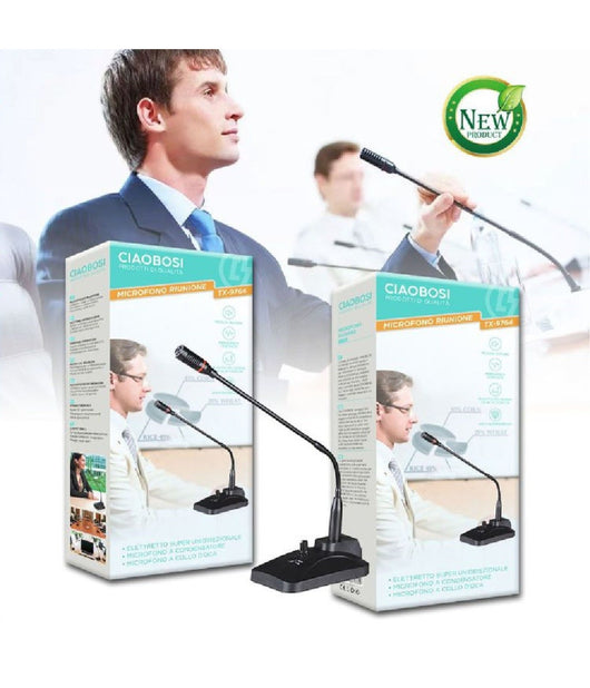 Microfono Professionale Per Conferenze Riunione Tavolo Meeting Scrivania Tx-9764         