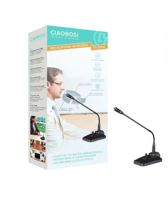Microfono Professionale Per Conferenze Riunione Tavolo Meeting Scrivania Tx-9764         