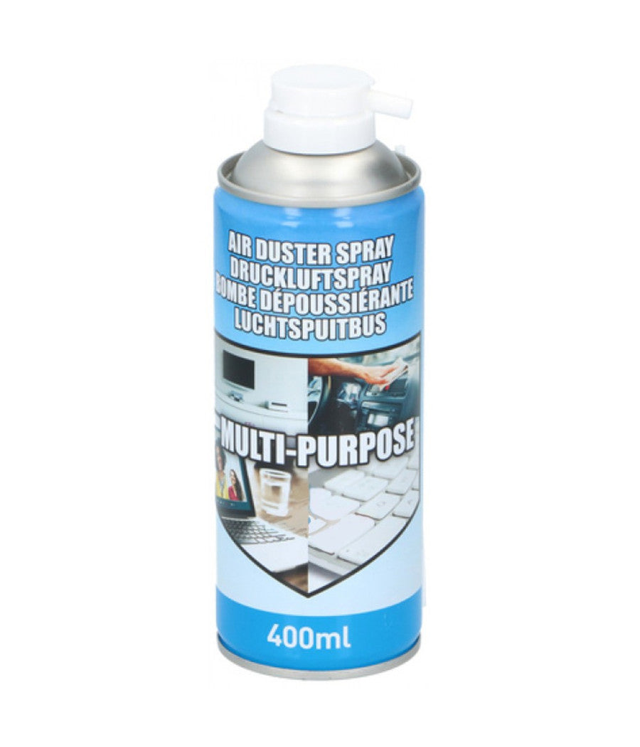 Bomboletta Aria Compressa Air Duster Pulizia Polvere Tastiera Pc Computer 400ml         