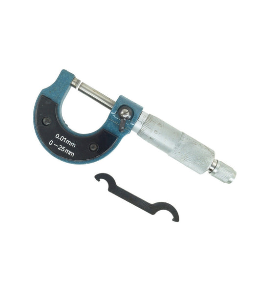 Micrometro Spessimetro Centesimale Analogico Acciaio Per Esterni 0-25mm 0.01 Mm         