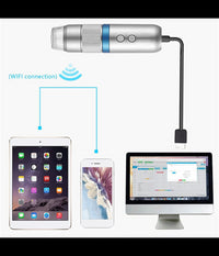 Microscopio Digitale Q-xw05 Wi-fi Usb 1080p Risoluzione Hd 50-1000x Portatile         