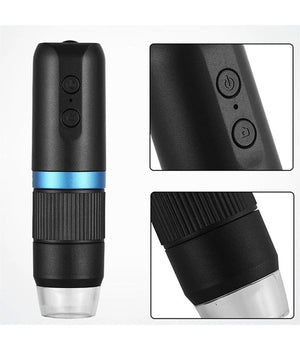 Microscopio Digitale Q-xw05 Wi-fi Usb 1080p Risoluzione Hd 50-1000x Portatile         